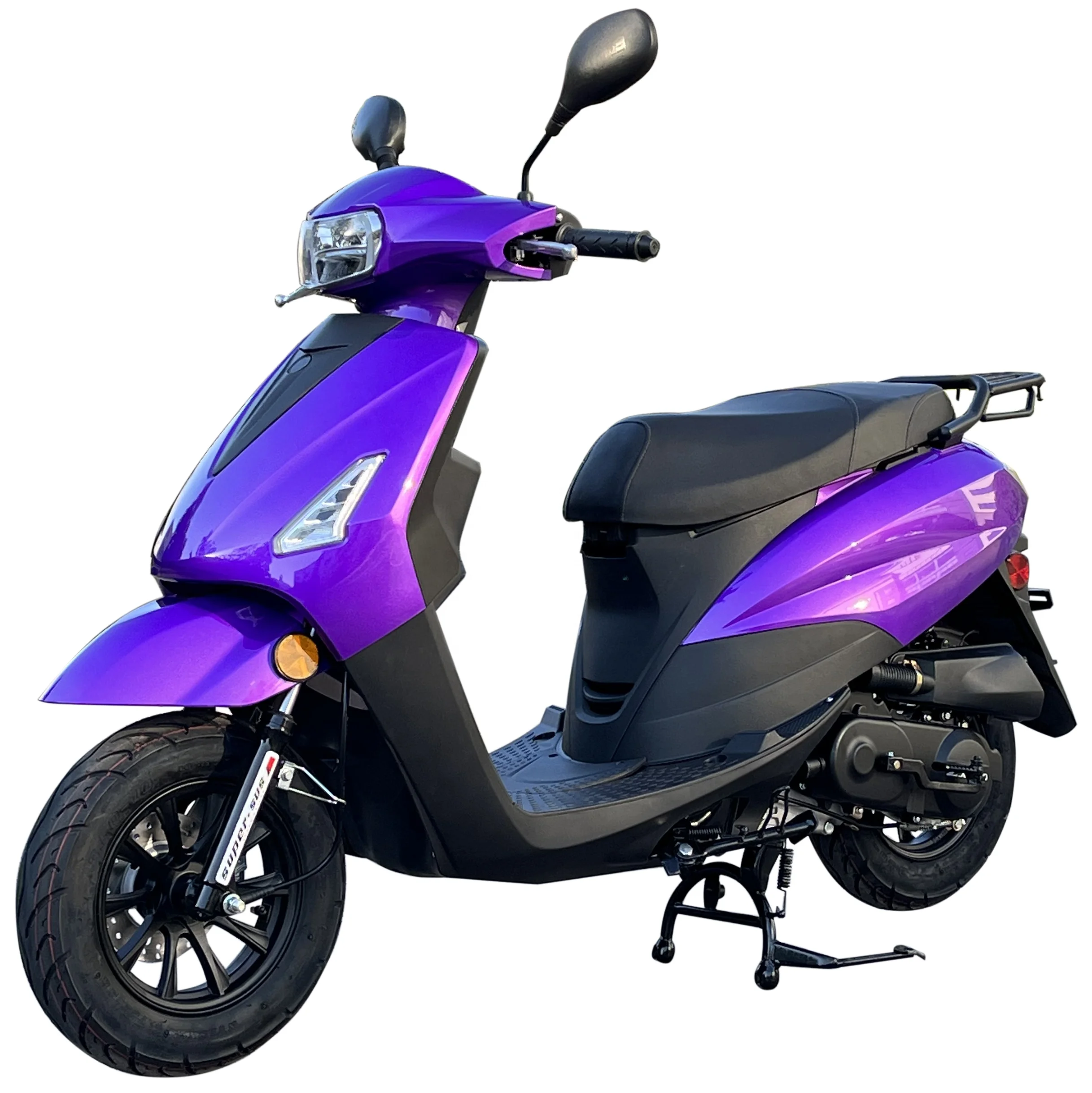 

Reliable Quality Hydraulic Suspension EPA DOT 50 Cc Motor Air Cooled Moped Gas Power Scooter Street Bike