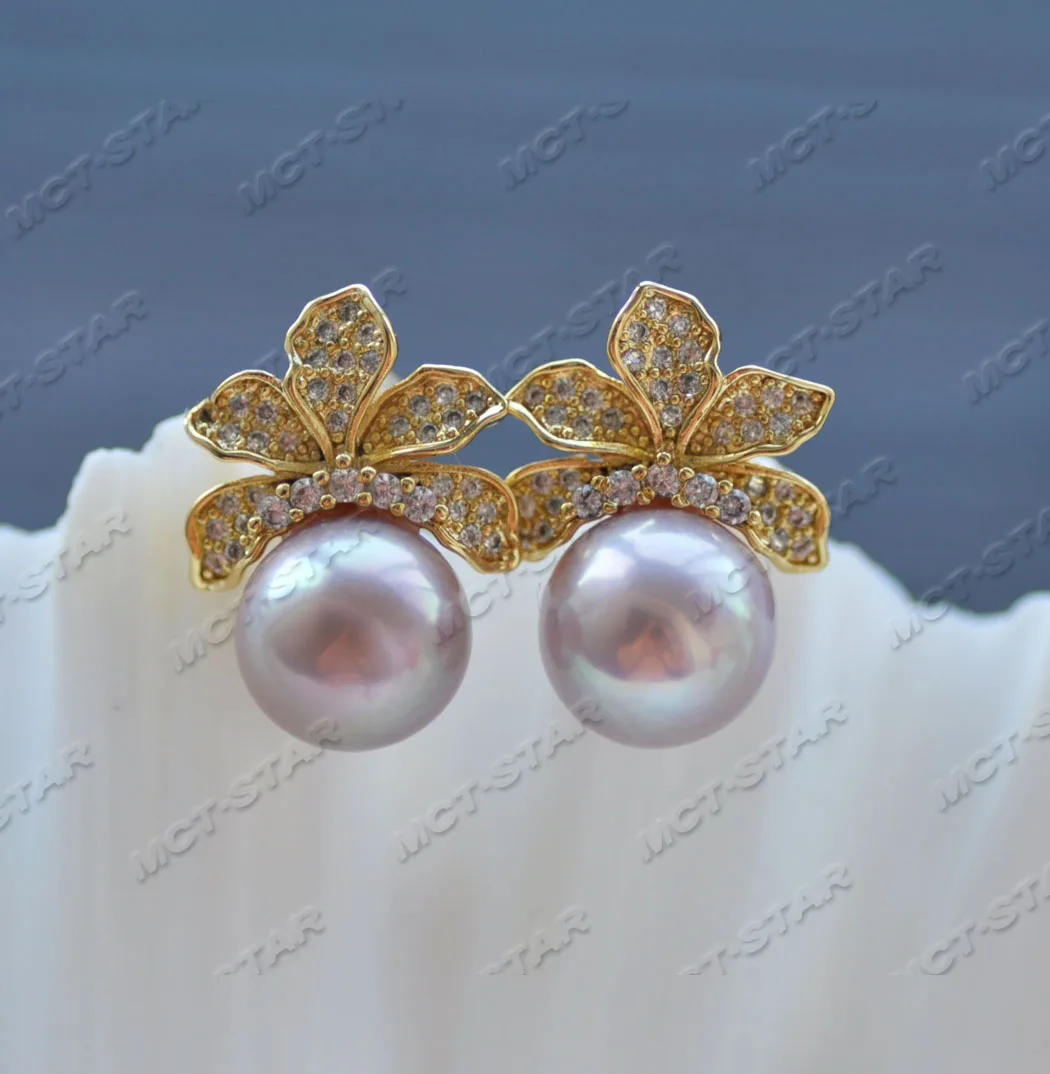 Z11848 A++ 10mm Lavender Round KESHI Edison Pearl Gold-Plated Leaves CZ Earring
Z11848 A++ 10mm Lavender Round KESHI Edison Pearl Gold-Plated Leaves CZ Earring