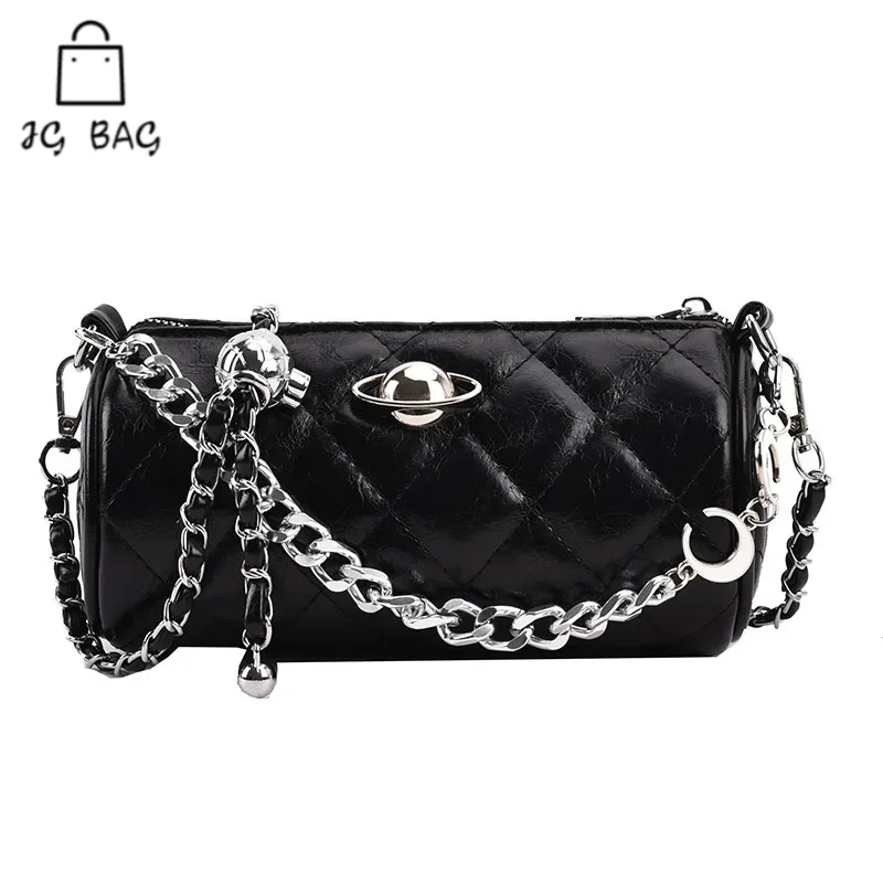 Chain women's bag New Niche HigH-end Feeling Single Shoulder Crossbody Bag, StyliSh And Versatile CylindriCal Banquet
Chain women's bag New Niche HigH-end Feeling Single Shoulder Crossbody Bag, StyliSh And Versatile CylindriCal Banquet