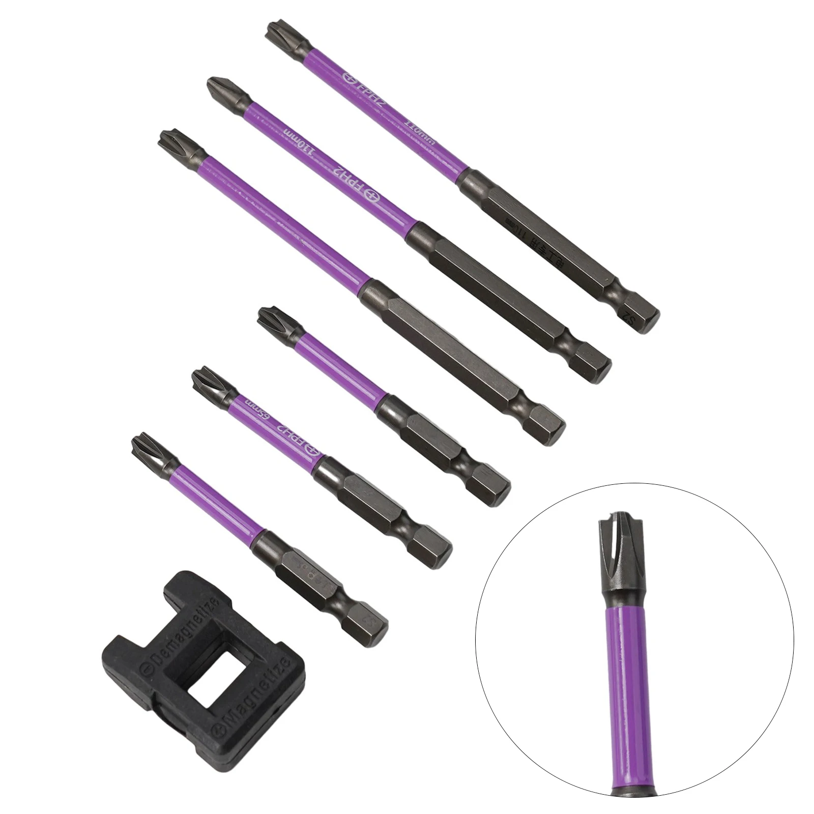 High Quality Screwdriver Bits Electrician Batch 65/110mm Hex Shank 6Pcs Alloy Steel Cross Head FPH2 Magnetic Batch Hand Tools
High Quality Screwdriver Bits Electrician Batch 65/110mm Hex Shank 6Pcs Alloy Steel Cross Head FPH2 Magnetic Batch Hand Tools