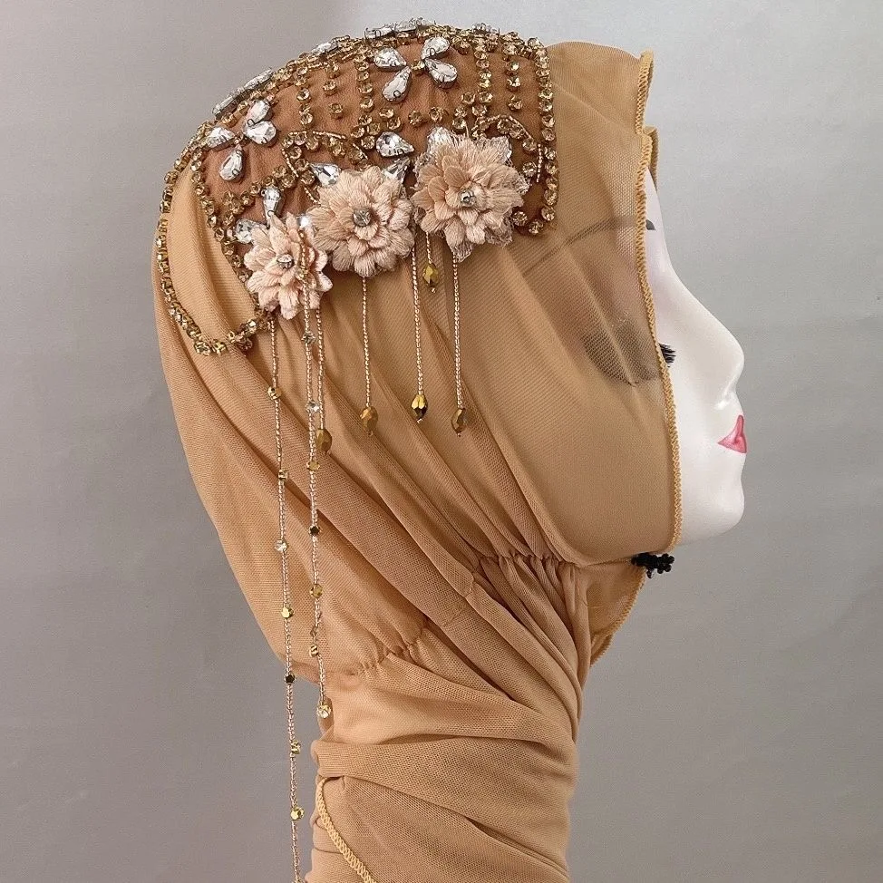 

Хиджаб, мусульманская женская шаль, головной платок, бесплатная доставка, роскошный шифоновый шарф с кисточками, Малайзия, молитва, Kufi, ислам, Саудовской Аравии, мода