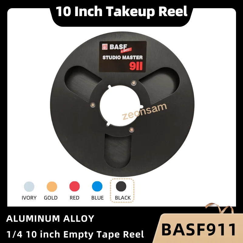 

1/4 10 Inch Empty Tape Reel Nab Hub Reel-To-Reel Recorders Accessory Empty Aluminum Disc Opening Machine Parts By BASF