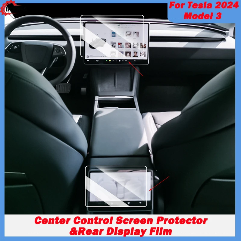 For 2024 New Tesla Model 3 Highland Center Control 15" Screen Protector and 8" Rear Screen High Definition Film Accessories
For 2024 New Tesla Model 3 Highland Center Control 15" Screen Protector and 8" Rear Screen High Definition Film Accessories