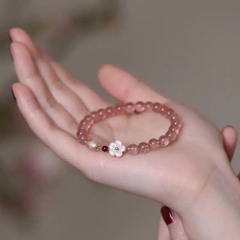 UMQ Original Phenix Nirvana Pink Crystal Bracelet Strawberry Quartz Beaded Bracelet Special-Interest Design Girlfriend Gifts
UMQ Original Phenix Nirvana Pink Crystal Bracelet Strawberry Quartz Beaded Bracelet Special-Interest Design Girlfriend Gifts