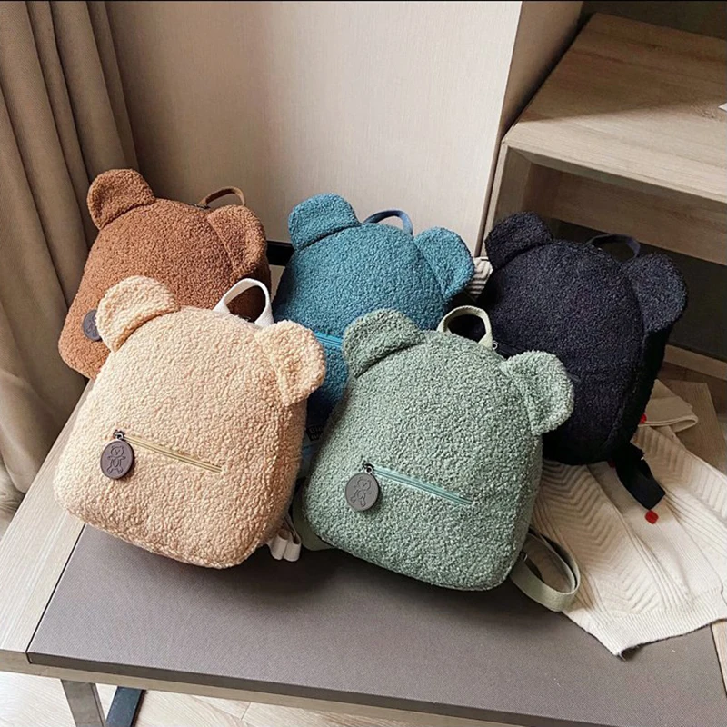 Korean Style Plush Bear Backpack Winter Portable Kids Travel Shopping Storage Bag Woman Cute Bear Shaped Rabbit Handle Backpack
Korean Style Plush Bear Backpack Winter Portable Kids Travel Shopping Storage Bag Woman Cute Bear Shaped Rabbit Handle Backpack