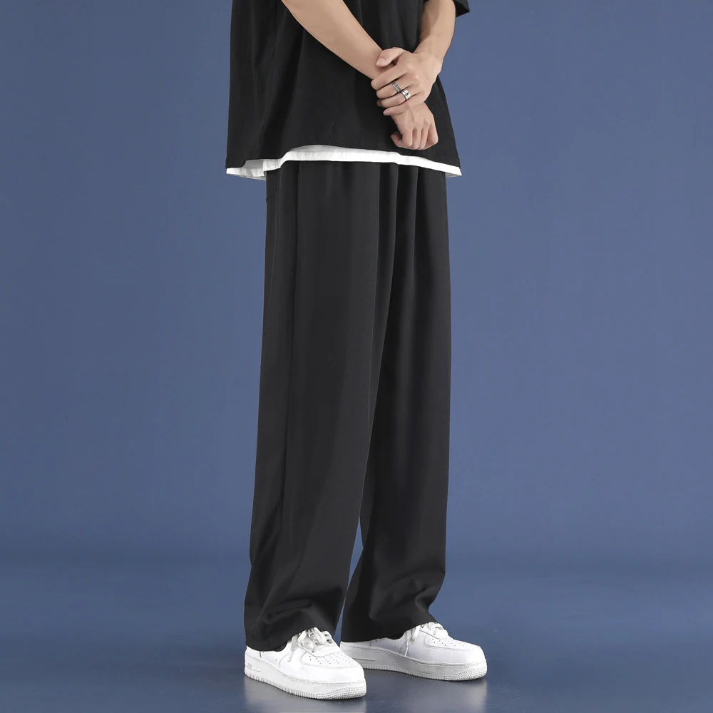 Men Trousers Women Straight Pants Summer Loose Casual Wide Leg Streetwear Solid Neutral High Waist Chic Harajuku Male Long Pants
Men Trousers Women Straight Pants Summer Loose Casual Wide Leg Streetwear Solid Neutral High Waist Chic Harajuku Male Long Pants