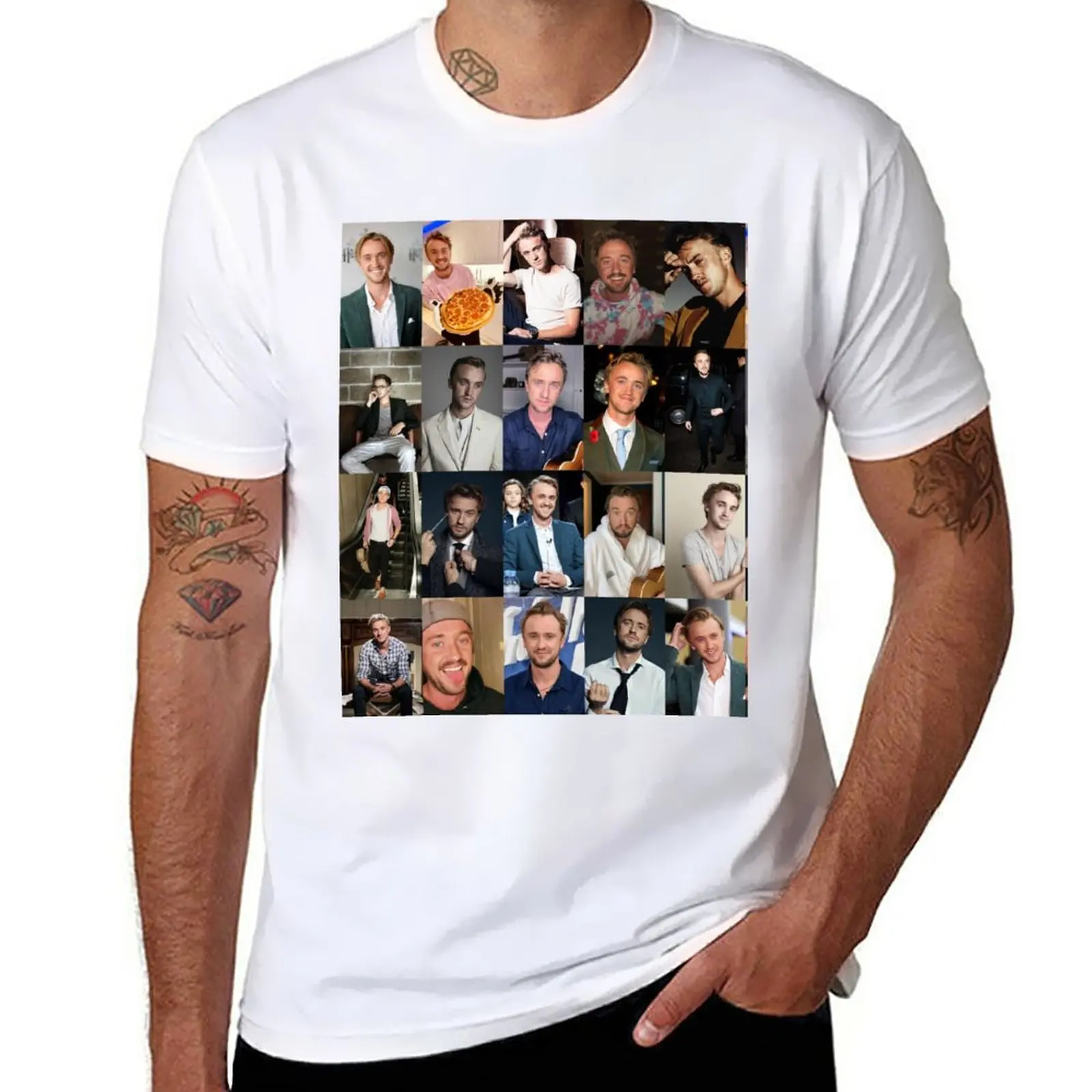 

Tom Felton Collage T-Shirt aesthetic clothes sweat mens t shirts casual stylish