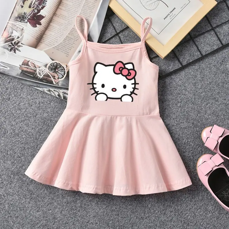 Kawaii Sanrio Hello Kitty Children's Dresses Summer New Female Baby Halter Dress Fashion Sleeveless Undershirt Princess Skirt
Kawaii Sanrio Hello Kitty Children's Dresses Summer New Female Baby Halter Dress Fashion Sleeveless Undershirt Princess Skirt