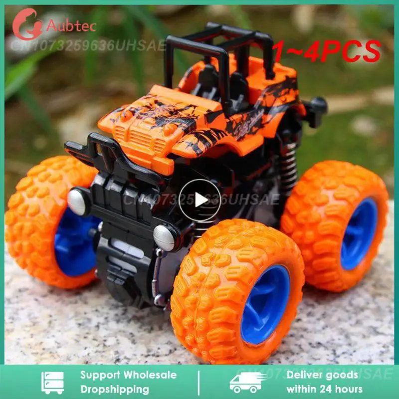 1~4PCS Toys Car Four-wheel Drive off-road Vehicle Stunt Dump Car Inertia Car Boy Toy Car Pull Back car for Children toys
1~4PCS Toys Car Four-wheel Drive off-road Vehicle Stunt Dump Car Inertia Car Boy Toy Car Pull Back car for Children toys