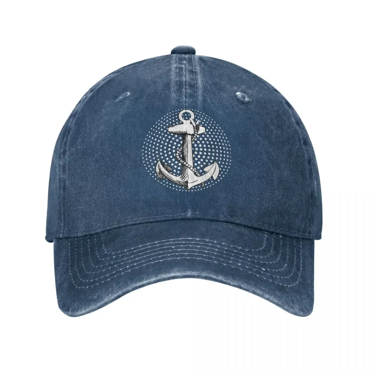 

Anchor Unisex Style Baseball Cap Nautical Captain Distressed Denim Caps Hat Fashion Outdoor Summer Adjustable Fit Snapback