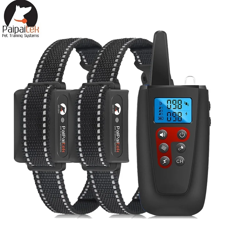 Remote Dog Training Collar,3300ft Range Waterproof Rechargeable Dog Bark Collar,Electric Dog Shock Collar for All Breeds Dogs
Remote Dog Training Collar,3300ft Range Waterproof Rechargeable Dog Bark Collar,Electric Dog Shock Collar for All Breeds Dogs