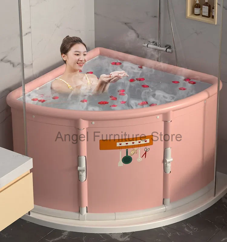 Bathroom Triangle Inflatable Tub Household Foldable Adult Bath Tub Spa Massage Steam Tub Crevice Bath Tub Bathroom Supplies 
Bathroom Triangle Inflatable Tub Household Foldable Adult Bath Tub Spa Massage Steam Tub Crevice Bath Tub Bathroom Supplies