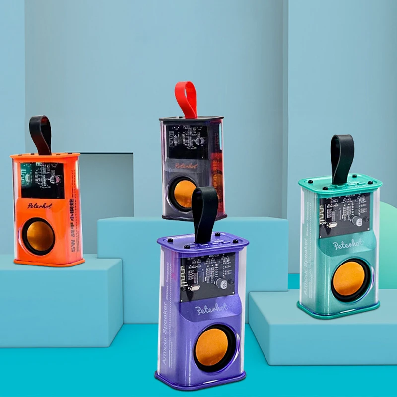 Transparent Mecha Wireless Bluetooth Speaker Portable Mini Subwoofer Support 3D Surround Sound TWS Series Audio Loudspeaker
Transparent Mecha Wireless Bluetooth Speaker Portable Mini Subwoofer Support 3D Surround Sound TWS Series Audio Loudspeaker