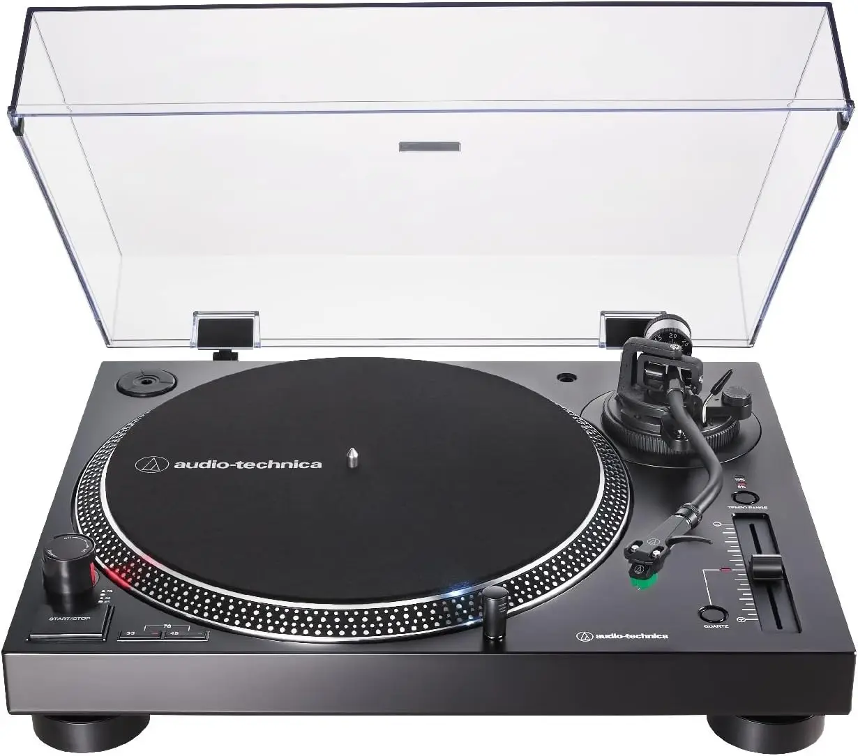 

Audio-Technica AT-LP120XUSB-BK Direct-Drive Turntable (Analog & USB), Fully Manual, Hi-Fi, 3 Speed, Convert Vinyl to Digita