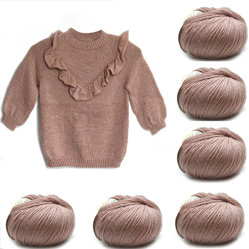 

100% Merino Wool 10*50grams/ball(total 500grams) Yarn for Knitting Sweaters Scarf Shalws Crochet Threadg DIY Crafts Free Shippin