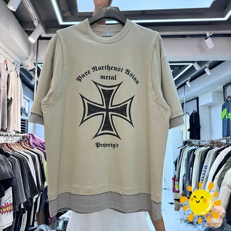Уличная одежда 24SS высокого качества, Винтажная Футболка PROJECT G/R с многослойным рукавом, мужские и женские футболки, топы, футболка
Уличная одежда 24SS высокого качества, Винтажная Футболка PROJECT G/R с многослойным рукавом, мужские и женские футболки, топы, футболка