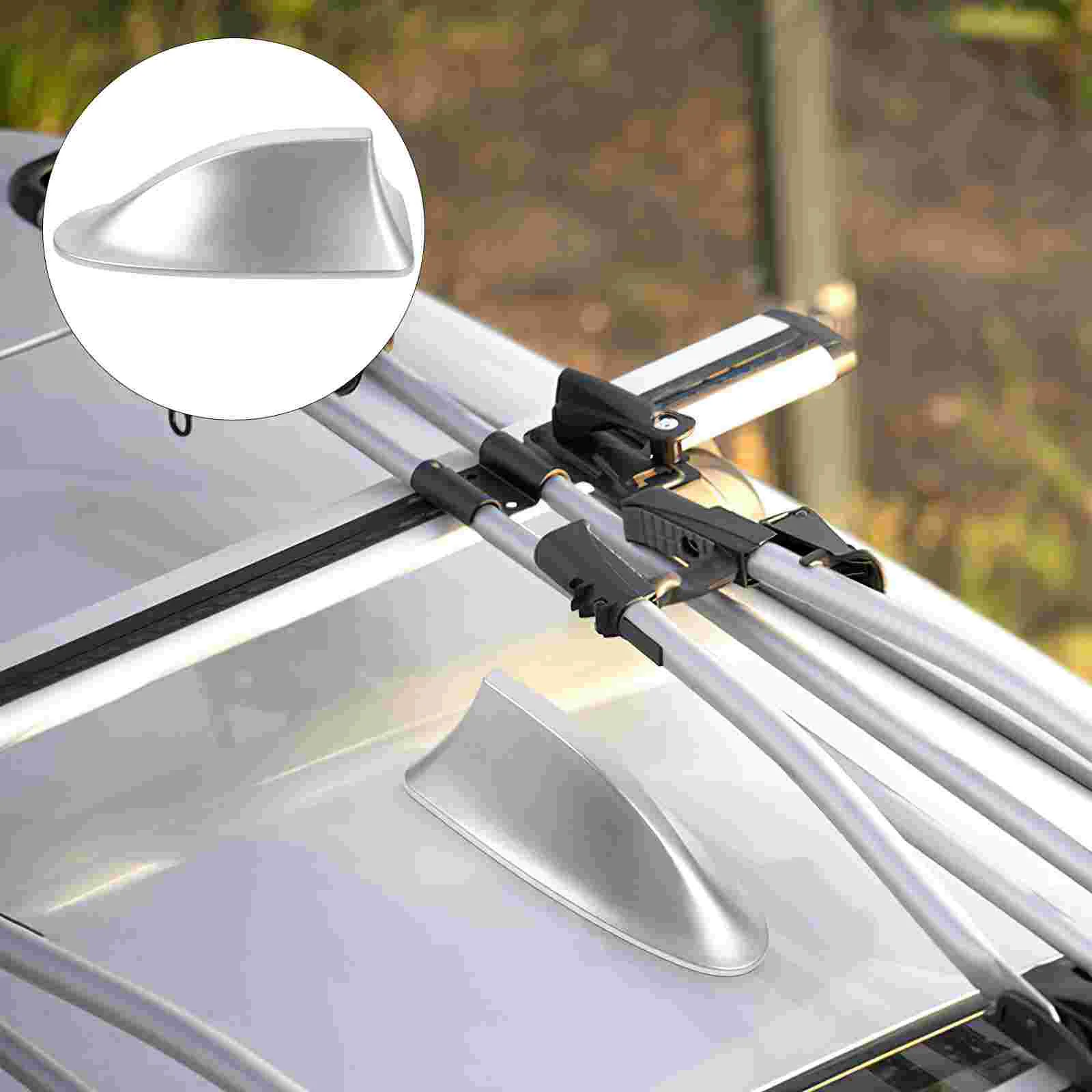 

Silverdene Car Shark Fin Antenna with Base Decore Mount Automotive Exterior Accessories Abs Roof Aerial Decorations for