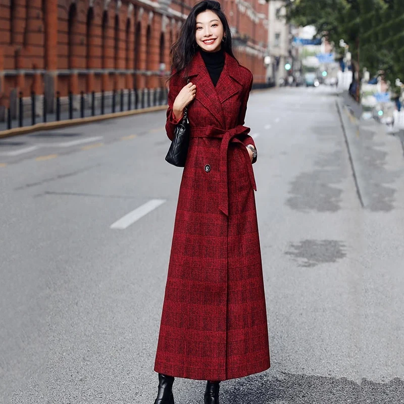 Wool Jacket Women Overcoat 2023 Autumn Winter New Casual Woolen Windbreaker Coat Fashion Slim Long Double-Breasted Cashmere Coat
Wool Jacket Women Overcoat 2023 Autumn Winter New Casual Woolen Windbreaker Coat Fashion Slim Long Double-Breasted Cashmere Coat
