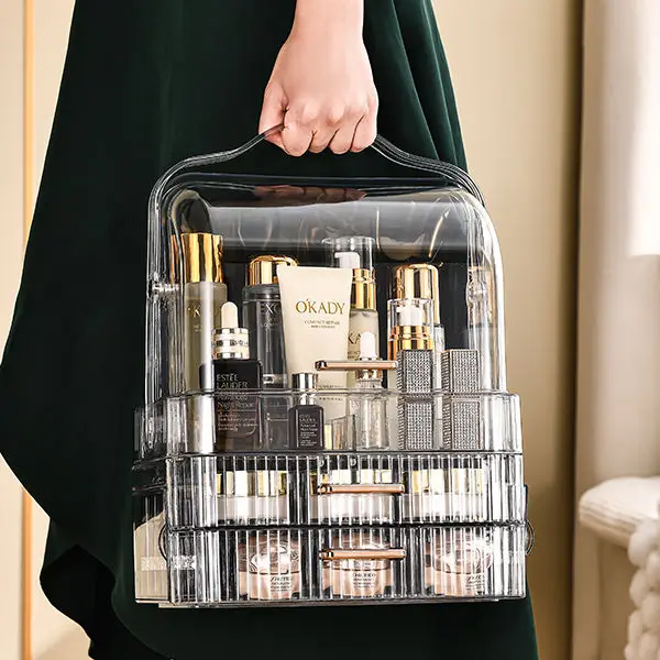 YAMAGA multi-purpose transparent cosmetics box powder room cosmetics finishing table
YAMAGA multi-purpose transparent cosmetics box powder room cosmetics finishing table