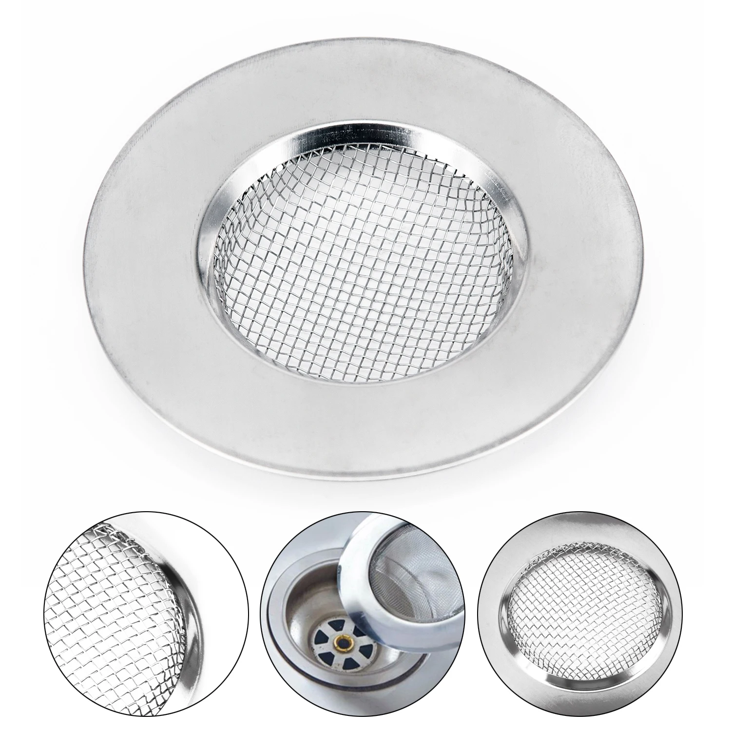 Kitchen Water Sink Filter Sink Mesh Strainer Kitchen Tool Stainless Steel Bathroom Floor Drain Cover Shower Hair Catche Stopper
Kitchen Water Sink Filter Sink Mesh Strainer Kitchen Tool Stainless Steel Bathroom Floor Drain Cover Shower Hair Catche Stopper