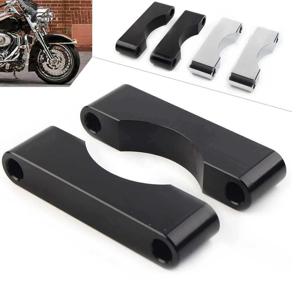 Кронштейн крепления переднего крыла мотоцикла для Harley Touring Road King FLT FLHT FLHR FLHX FLTR 1984-2013 хром/черный, 2 шт.
Кронштейн крепления переднего крыла мотоцикла для Harley Touring Road King FLT FLHT FLHR FLHX FLTR 1984-2013 хром/черный, 2 шт.