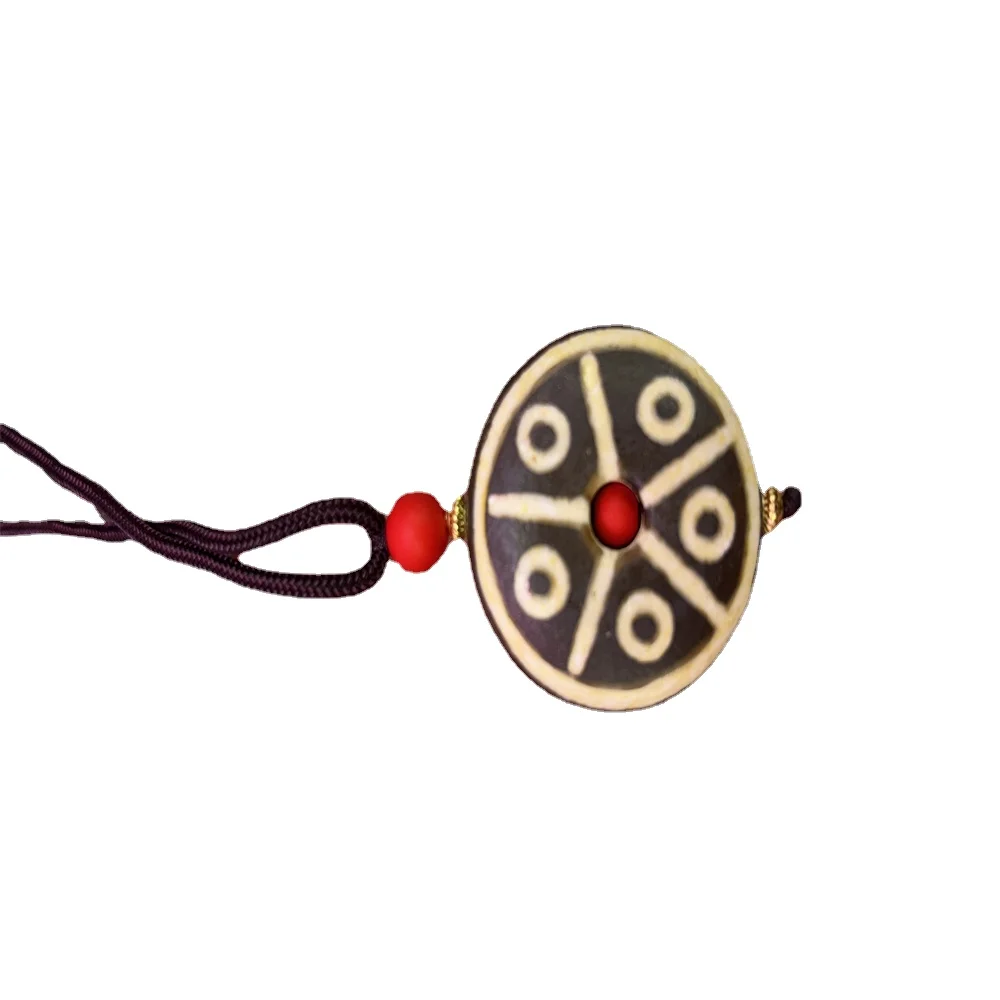 Ожерелье с натуральным винтажным агатом для мужчин и женщин 
Ожерелье с натуральным винтажным агатом для мужчин и женщин