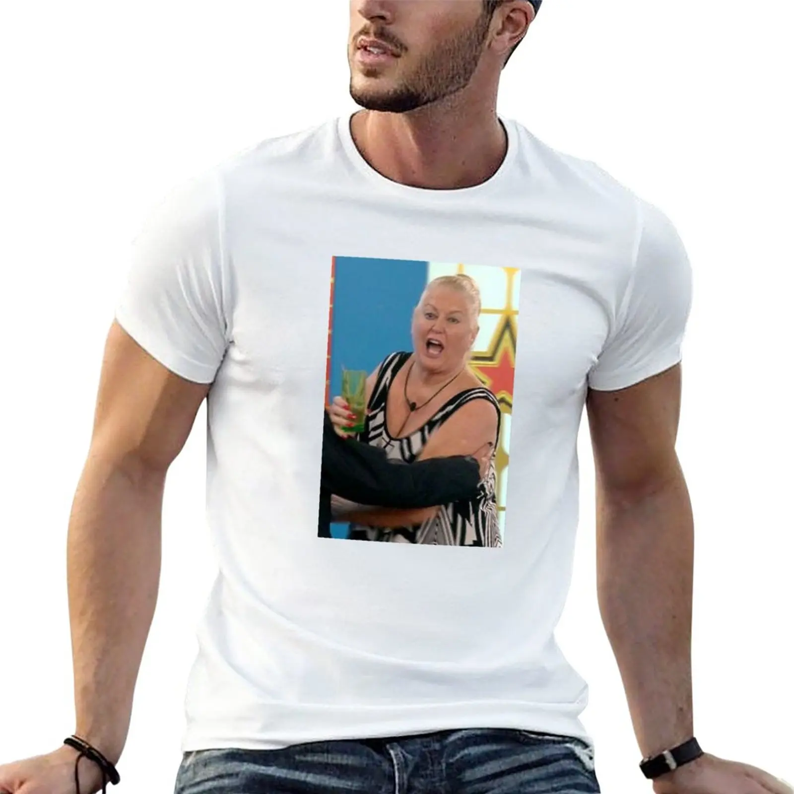 

New TV ICONS- KIM WOODBURN ESCORTED BY SECURITY T-Shirt kawaii clothes cute clothes korean fashion mens tall t shirts