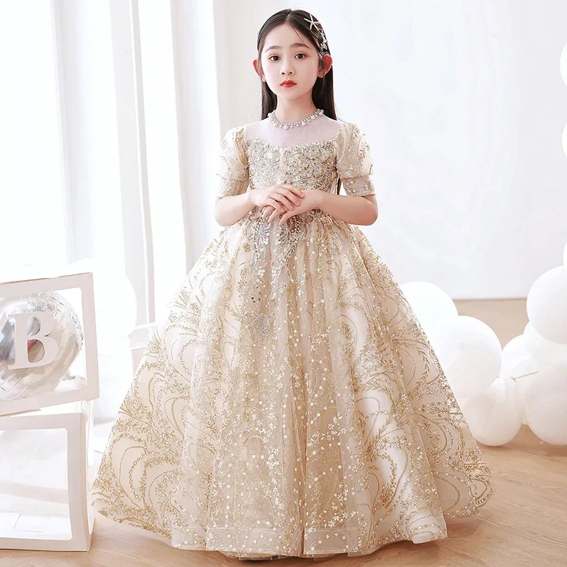 Luxury Birthday Party Dress for Girls Long Evening Gown Cocktail Pageant Kids Formal Occasion Dresses Prom Sequin Princess Child
Luxury Birthday Party Dress for Girls Long Evening Gown Cocktail Pageant Kids Formal Occasion Dresses Prom Sequin Princess Child