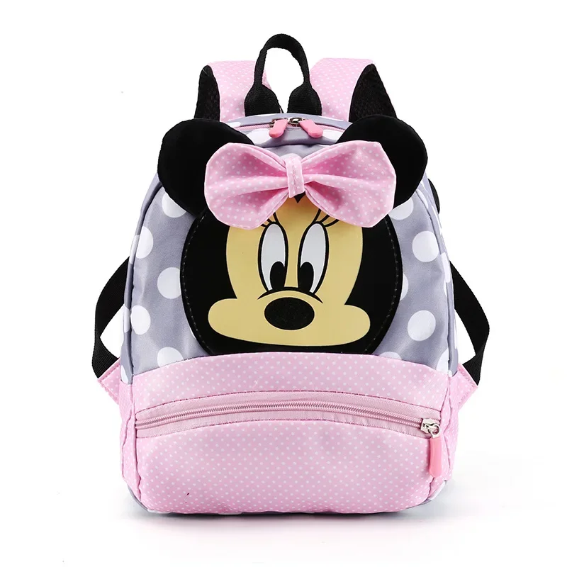 

Disney Cartoon Backpack For Baby Boys Girls Minnie Mickey Mouse Children Lovely Schoolbag Kindergarten Kids Toys