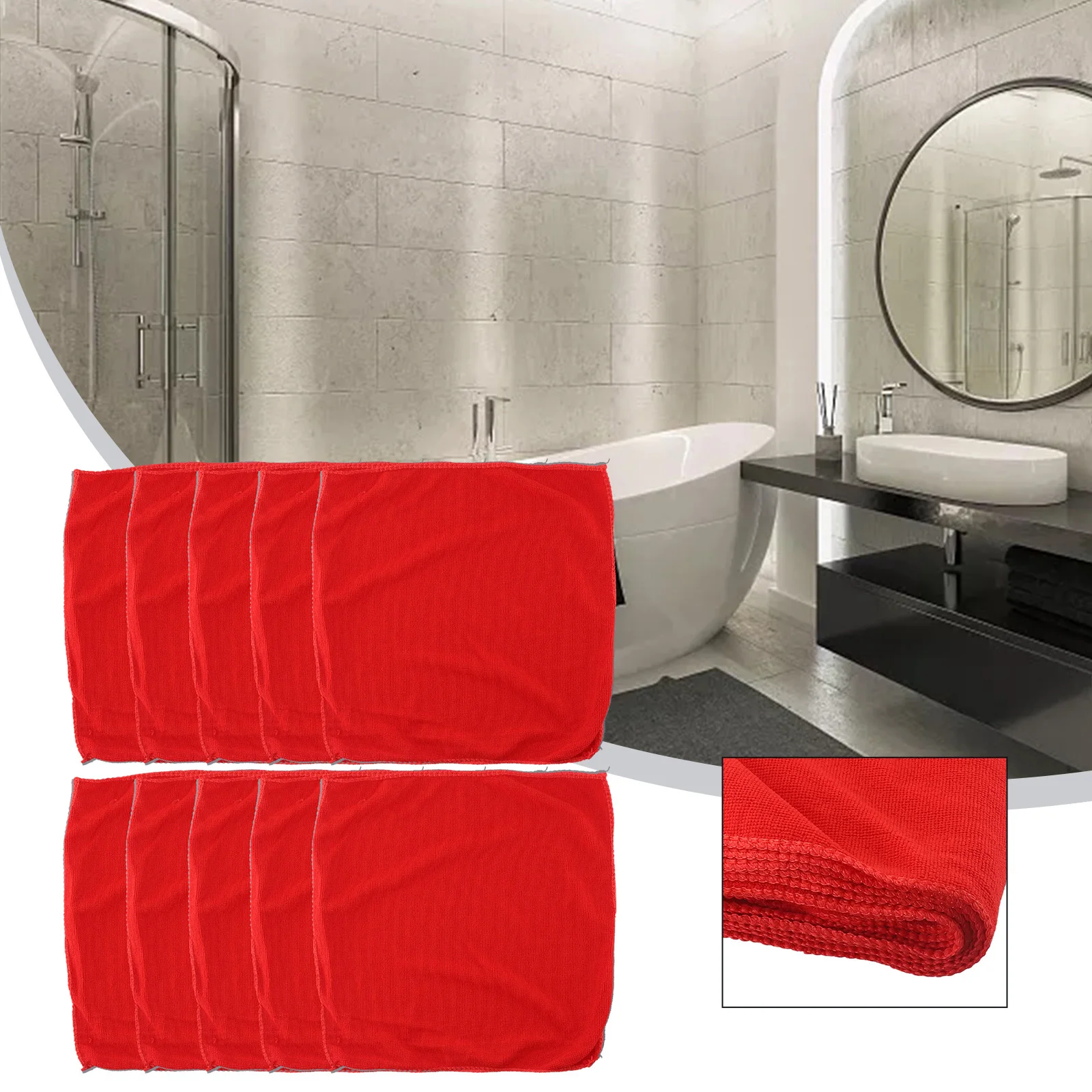 10PCS Dish Towel Dish Cloth Kitchen Rag Non-stick Oil Thickened Table Cleaning Cloth Bathroom Absorbent Scouring Pad 30*30cm
10PCS Dish Towel Dish Cloth Kitchen Rag Non-stick Oil Thickened Table Cleaning Cloth Bathroom Absorbent Scouring Pad 30*30cm