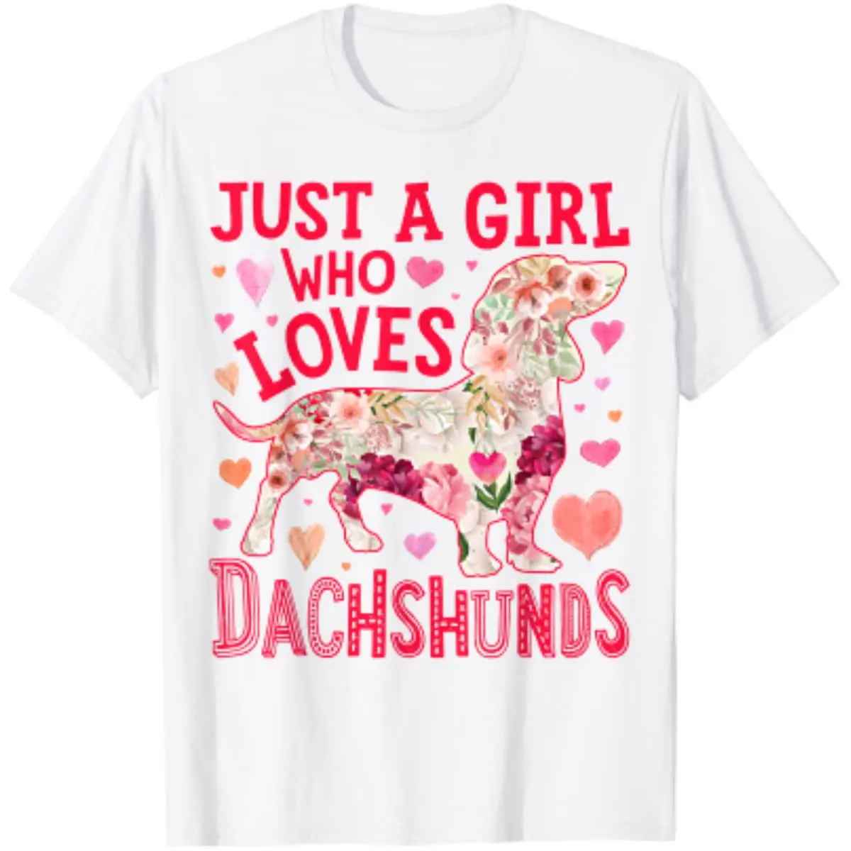 Dachshund Just A Girl Who Loves Dachshunds Dog Flower Floral T-Shirt Cotton Four Seasons Daily Tees Graphic T Shirts
Dachshund Just A Girl Who Loves Dachshunds Dog Flower Floral T-Shirt Cotton Four Seasons Daily Tees Graphic T Shirts