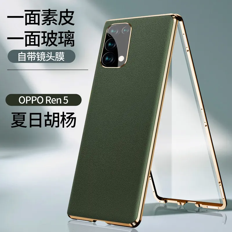 Oppo Reno5 5G CPH2145 Case 360 Full Protection Clear Front Hard Glass Cover with Back PU Leather Case for OPPO Reno 5 5G CPH2145
Oppo Reno5 5G CPH2145 Case 360 Full Protection Clear Front Hard Glass Cover with Back PU Leather Case for OPPO Reno 5 5G CPH2145
