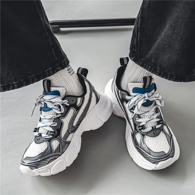 Men's Casual Sneakers Summer New Fashion Breathable Mesh Platform Running Shoes for Men Outdoor Chunky Lace Up Walking Shoes
Men's Casual Sneakers Summer New Fashion Breathable Mesh Platform Running Shoes for Men Outdoor Chunky Lace Up Walking Shoes