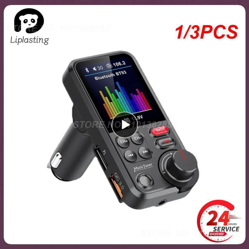 1/3 шт., автомобильный беспроводной FM-трансмиттер с поддержкой QC3.0
1/3 шт., автомобильный беспроводной FM-трансмиттер с поддержкой QC3.0