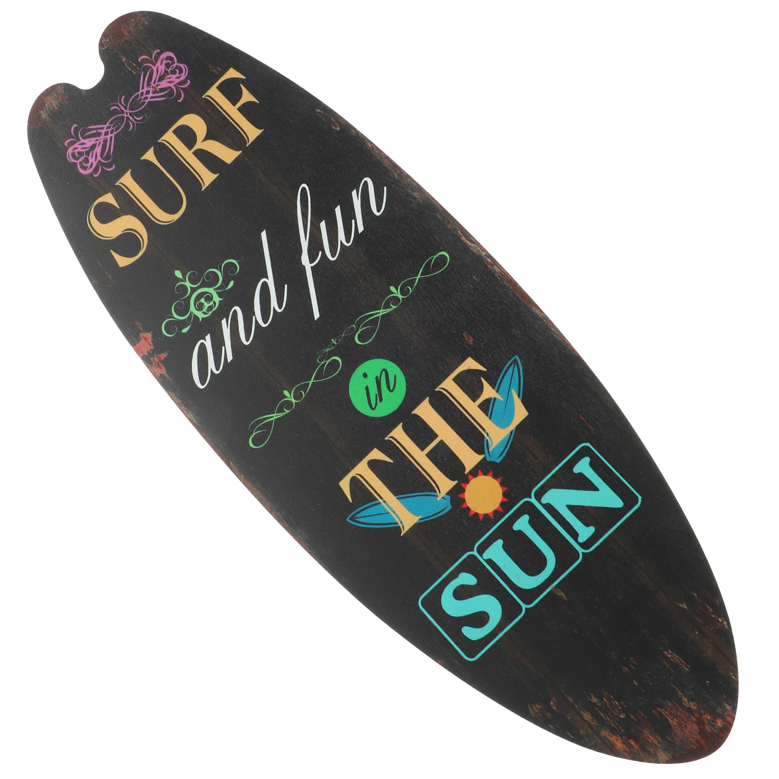 

Wall Hanging Surfboard Wooden Sign Seaside Vintage Decor Ocean Summer Beach Signs