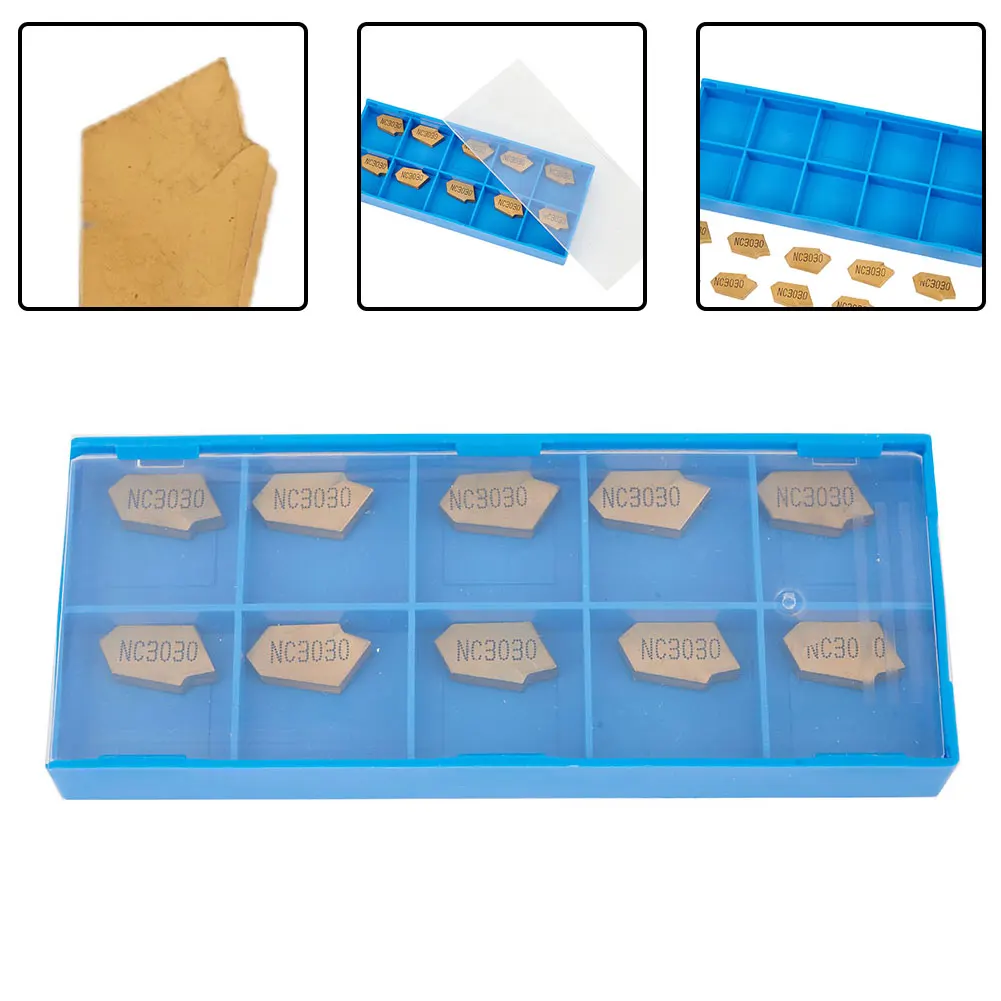 3mm Insert Semi-finishing 10Pcs Steel Gold GTN-3 ZQMX3N11-1E SP300 NC3020 Durable New Hot High Quality Accessory Practical
3mm Insert Semi-finishing 10Pcs Steel Gold GTN-3 ZQMX3N11-1E SP300 NC3020 Durable New Hot High Quality Accessory Practical