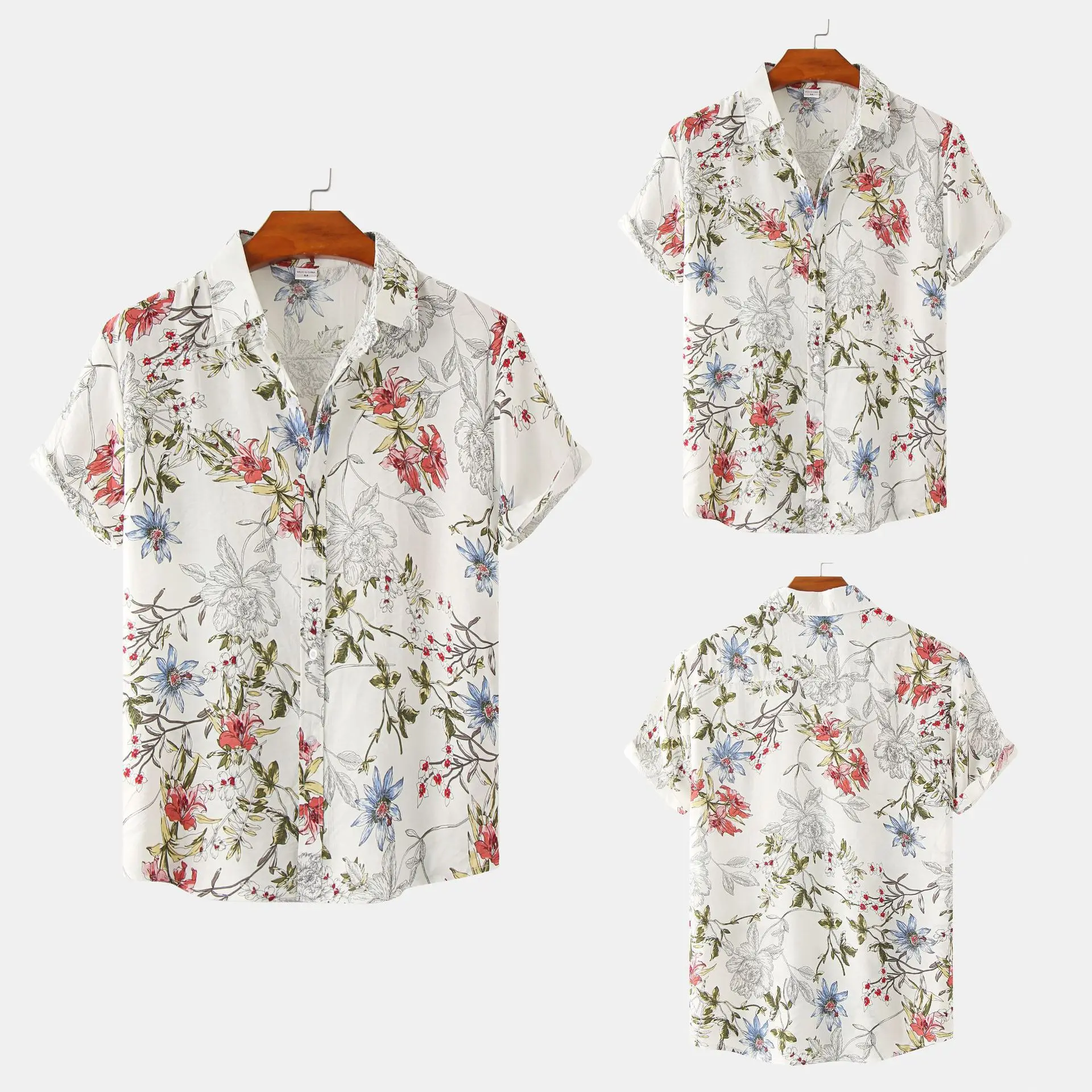 Men's Floral Short Sleeved Shirt Casual Shirt 
Men's Floral Short Sleeved Shirt Casual Shirt