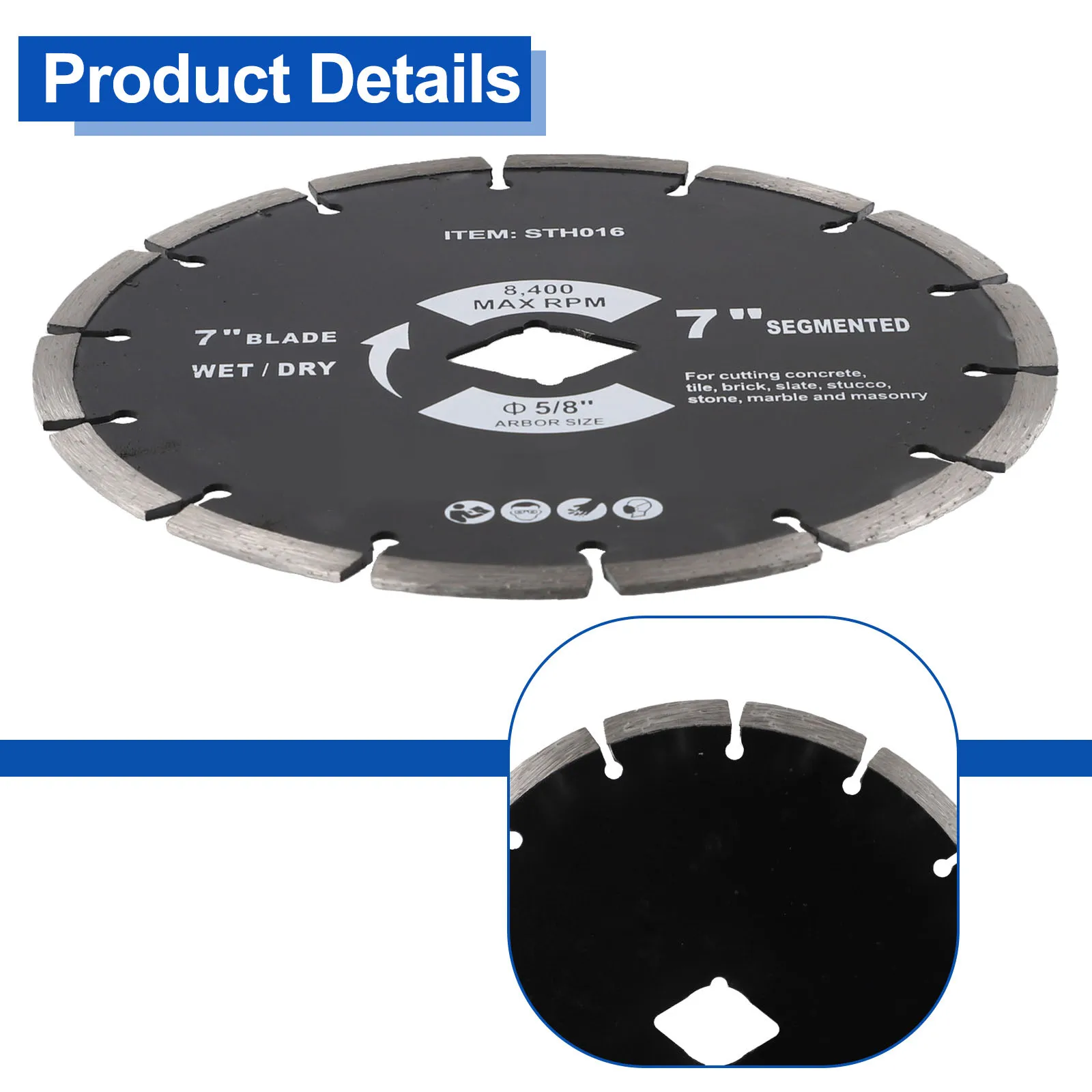 Saw Blade Cutting Disc 180mm 1pc 7\\\" (179mm) Black Circular For Disc Marble Cutting Metal Precludes Overheating
Saw Blade Cutting Disc 180mm 1pc 7\\\" (179mm) Black Circular For Disc Marble Cutting Metal Precludes Overheating