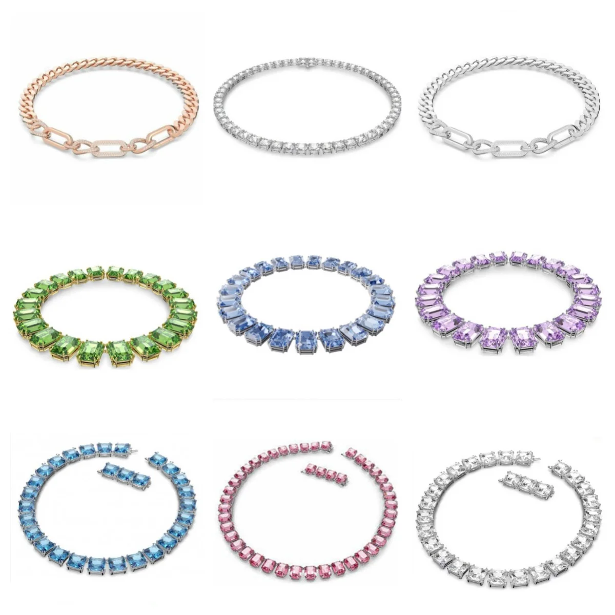 

2024 новое Изысканное ожерелье с кристаллами SWA, блестящие бриллиантовые сувениры для свадьбы и помолвки, впечатляющий дизайн