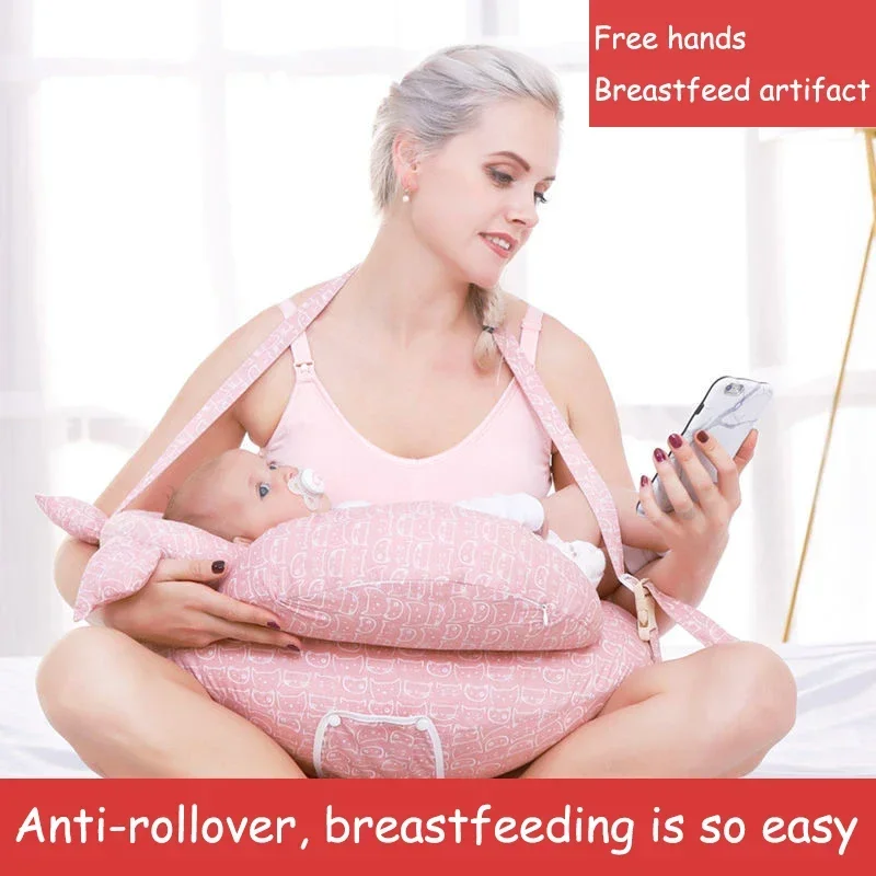 

Multifunction Nursing Pillow Baby Maternity Breastfeeding Pillow Adjustable Pregnant woman Waist Cushion Layered Washable Cover