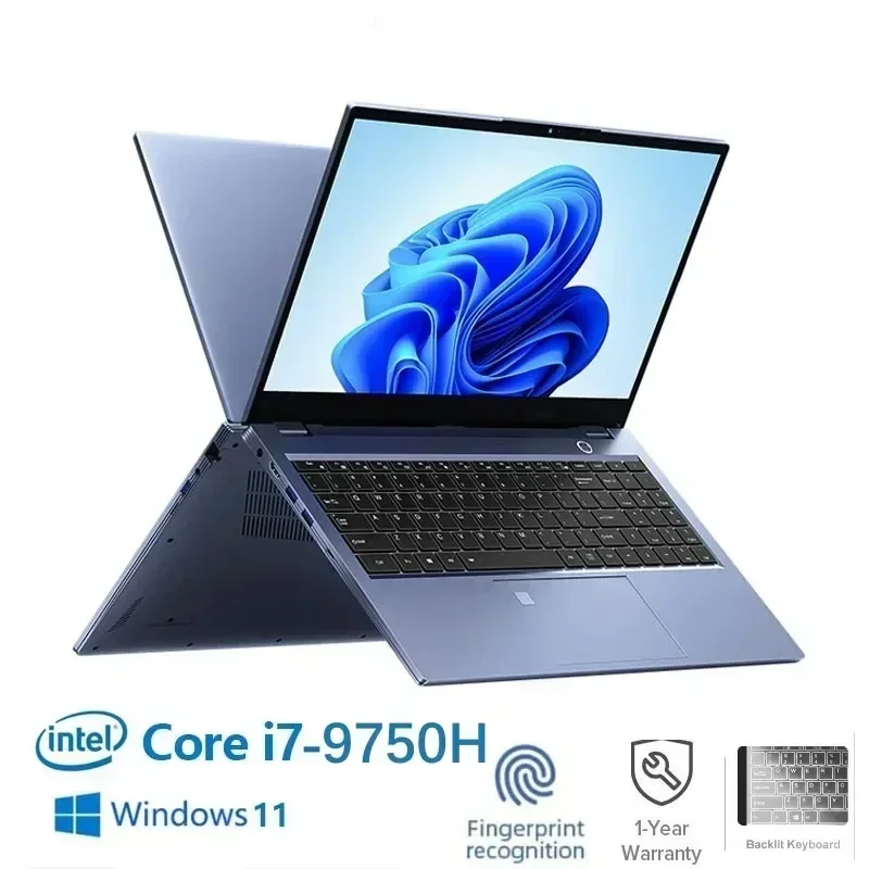 

2024 игровой ноутбук, компьютер, офисные деловые ноутбуки, Win11 15,6 дюйма, Intel Core I7-9750H Dual DDR4 64 ГБ + 2 ТБ SSD RJ45 с камерой Type-C