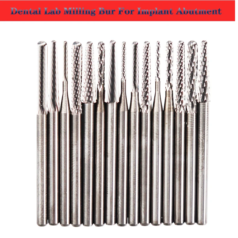 1PC Dental Lab Milling Bur Tungsten Carbide Head for Implant Abutment Grind Polishing Laborarorio Dental 2.35MM Shank Diameter
1PC Dental Lab Milling Bur Tungsten Carbide Head for Implant Abutment Grind Polishing Laborarorio Dental 2.35MM Shank Diameter
