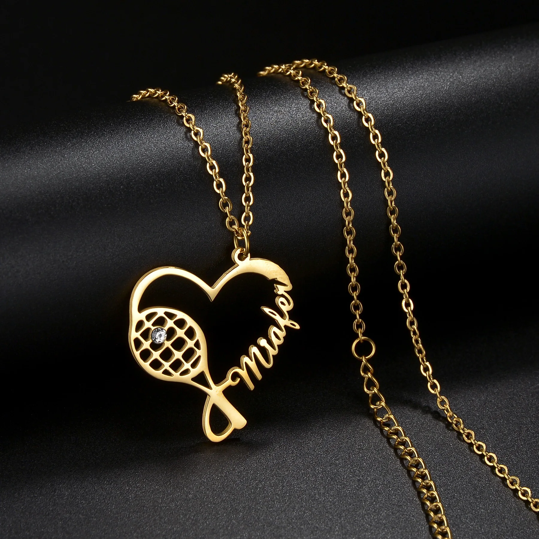 Personalized Customize Name Date Stainless Steel Jewelry Women's Necklace Design Heart Zircon Temperament Pendant Birthday Gift
Personalized Customize Name Date Stainless Steel Jewelry Women's Necklace Design Heart Zircon Temperament Pendant Birthday Gift