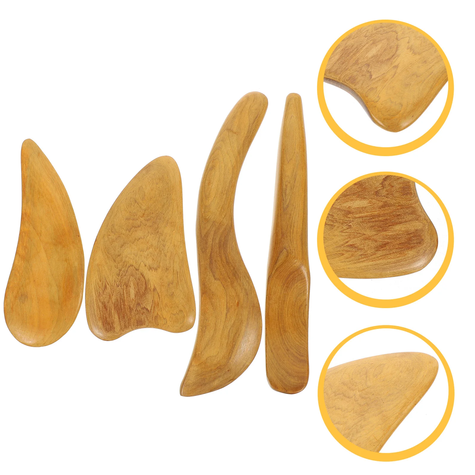 4 Pcs Wood Scraping Tablets Body Scraper for Relaxation Massaging Tool Wooden Board Face Massager Sculpting Tools
4 Pcs Wood Scraping Tablets Body Scraper for Relaxation Massaging Tool Wooden Board Face Massager Sculpting Tools
