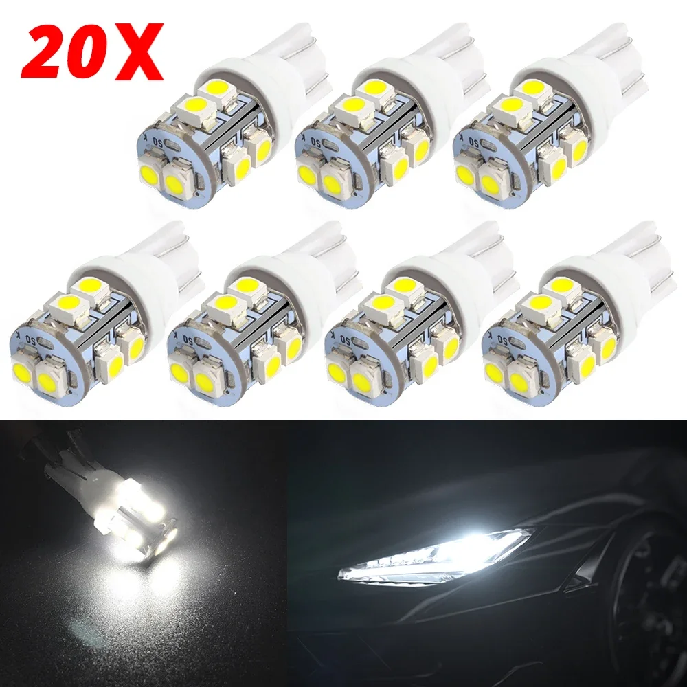 20Pcs Car Led Lights T10 W5W 1210 3528 10led White External 194 DC 12V 10Smd Lamp Reading License Plate Side Wedge Signal Bulb
20Pcs Car Led Lights T10 W5W 1210 3528 10led White External 194 DC 12V 10Smd Lamp Reading License Plate Side Wedge Signal Bulb