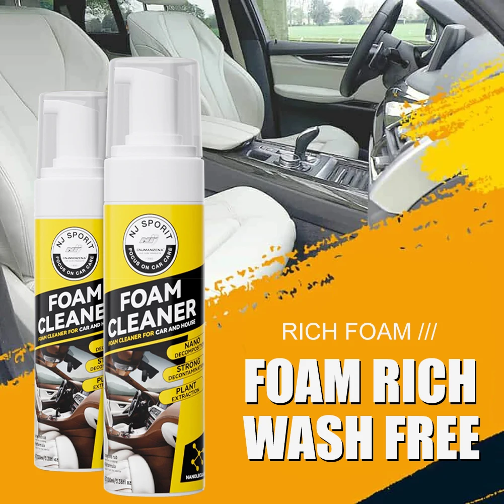 200ml Car Interior Foam Cleaner Spray Powerful Decontamination Leather Seat Plastic Part Foam Cleaning Auto Maintenance Tool
200ml Car Interior Foam Cleaner Spray Powerful Decontamination Leather Seat Plastic Part Foam Cleaning Auto Maintenance Tool