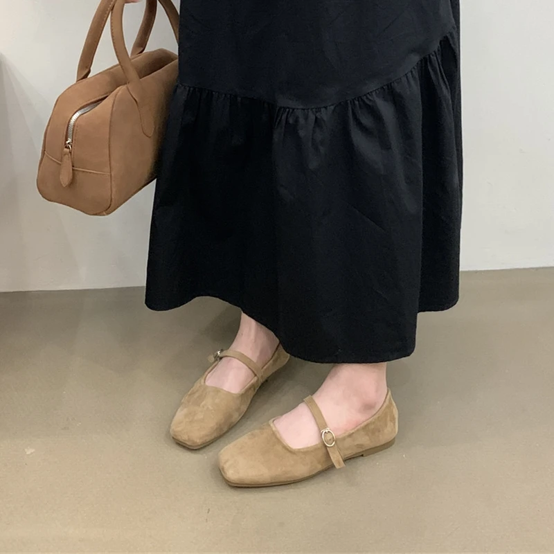 AIYUQI Mary Jane Shoes Women Flat 2025 Spring Shoes Female Genuine Leather Square Head Non-slip Large Size Ballet Shoes Women AIYUQI Mary Jane Shoes Women Flat 2025 Spring Shoes Female Genuine Leather Square Head Non-slip Large Size Ballet Shoes Women