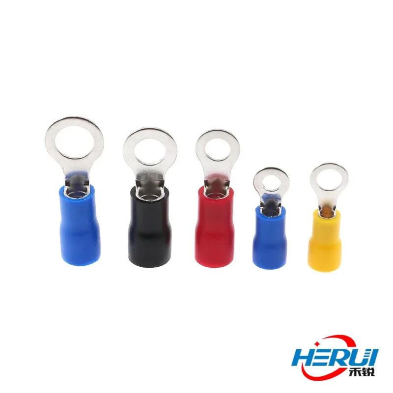 Wire connector O-type copper nose cold-pressed end RV pre-insulated crimped wire terminal Brass nose cord ear sheathing
Wire connector O-type copper nose cold-pressed end RV pre-insulated crimped wire terminal Brass nose cord ear sheathing