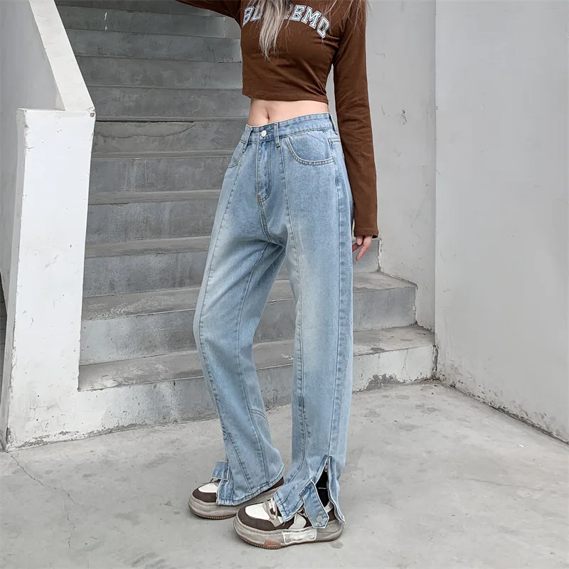 CGC 2023 Korean Fashion Baggy Jeans Women Straight Denim Cargo Pants Casual Y2K Streetwear High Waist Jeans Female Trousers
CGC 2023 Korean Fashion Baggy Jeans Women Straight Denim Cargo Pants Casual Y2K Streetwear High Waist Jeans Female Trousers