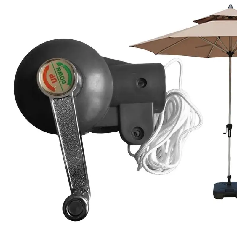 

Umbrella Crank Handle Umbrella Replacement Parts Heavy Duty Parasol Holder Sturdy Steel Hand Crank for Outdoor Umbrellas